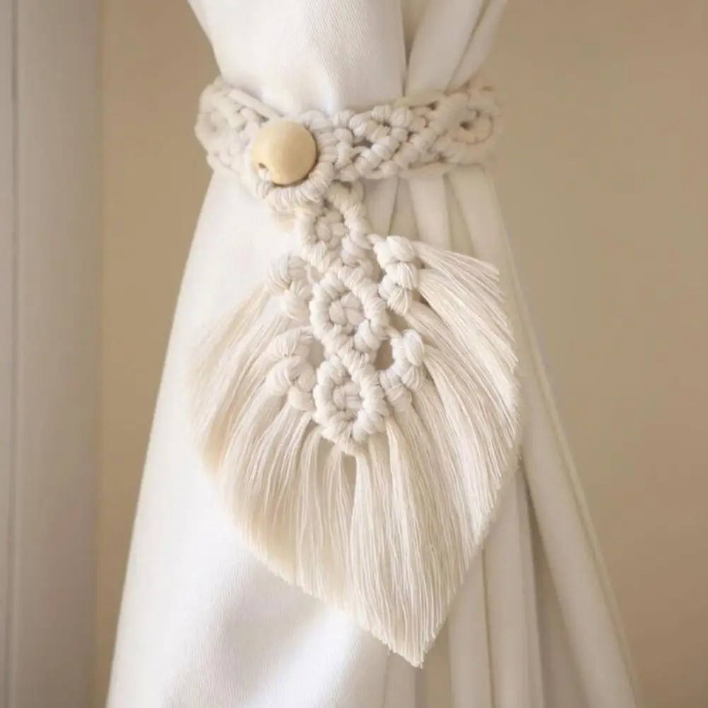 Занавес ручной работы завязки макраме хлопковые занавески подвесные украшения с