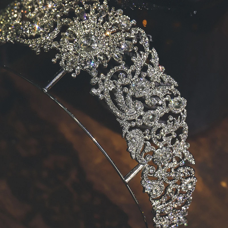 

Himstory Vintage Baroque Tiara And Crowns For Wedding Hair Accessories Bridal Crystal Queen Princess Hair Jewelry
