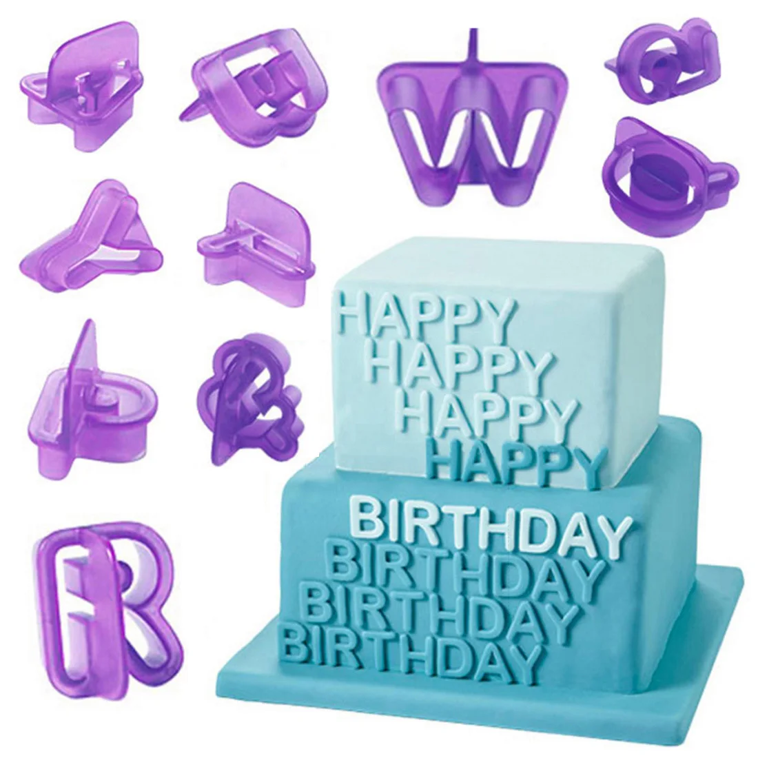 

Hot Sale 40pcs Alphabet Number Letter DIY Character Fondant Cake Decorating Set Icing Cutter Mold Moulds Cake Baking Tools Decor