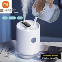 3life 211 air humidifier 1l 3000mah portable wireless usb water mist diffuser battery life show with led night light