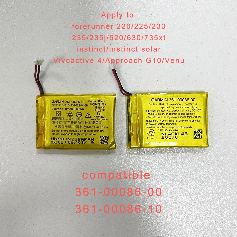 Аккумулятор 361-00086-00 361-00086-10 для GARMIN Forerunner 220 225 230 235j 235 620 735xt GPS, многофункциональные спортивные детали