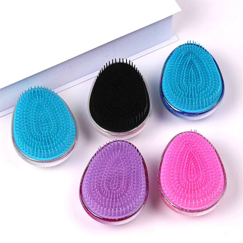 Антистатическая Массажная щетка для волос в форме яйца | Красота и здоровье