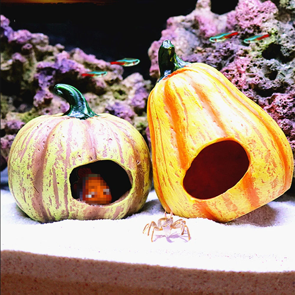 Домик краб Hermit для аквариума маленький садовый укрывающий домик креативное