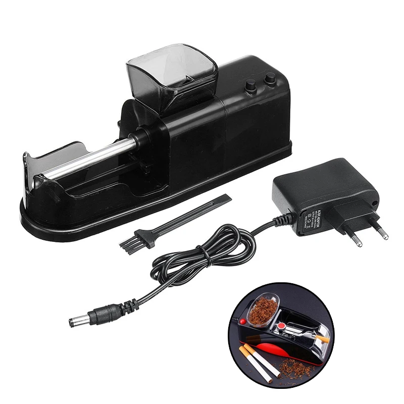 

Электрическая автоматическая машинка для скручивания сигарет, инжектор, портативный наполнитель для сигарет с европейской вилкой, адаптер...