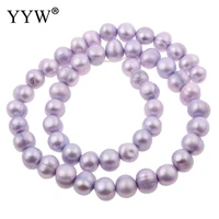round pink purple 8 9mm pearl 15 inch cultured baroque freshwater pearl beads for diy elegant necklace bracelet jewelry making