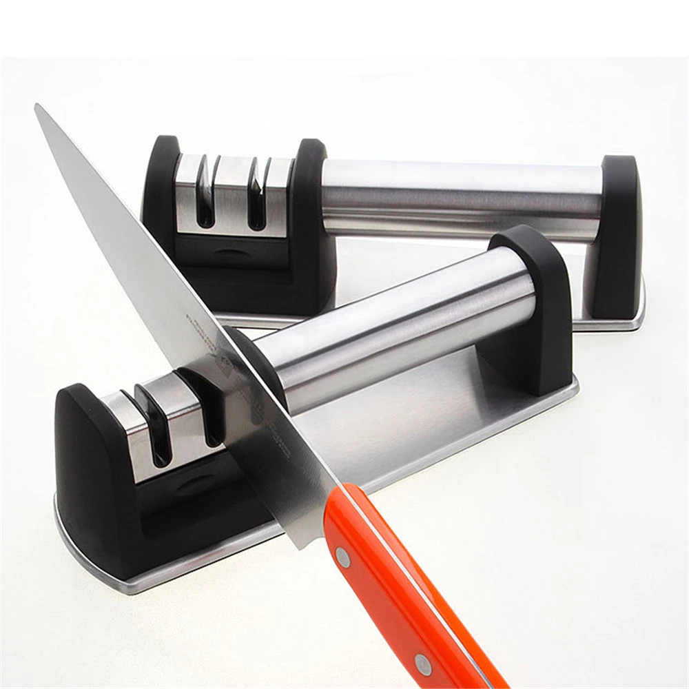 3-ступенчатая точилка для ножей профессиональный кухонный точильный камень с