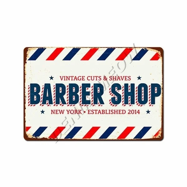 

30x20 см Парикмахерская для джентльменов винтажный металлический жестяной знак таблички для вырезания и бритья Настенная картина плакат для ...
