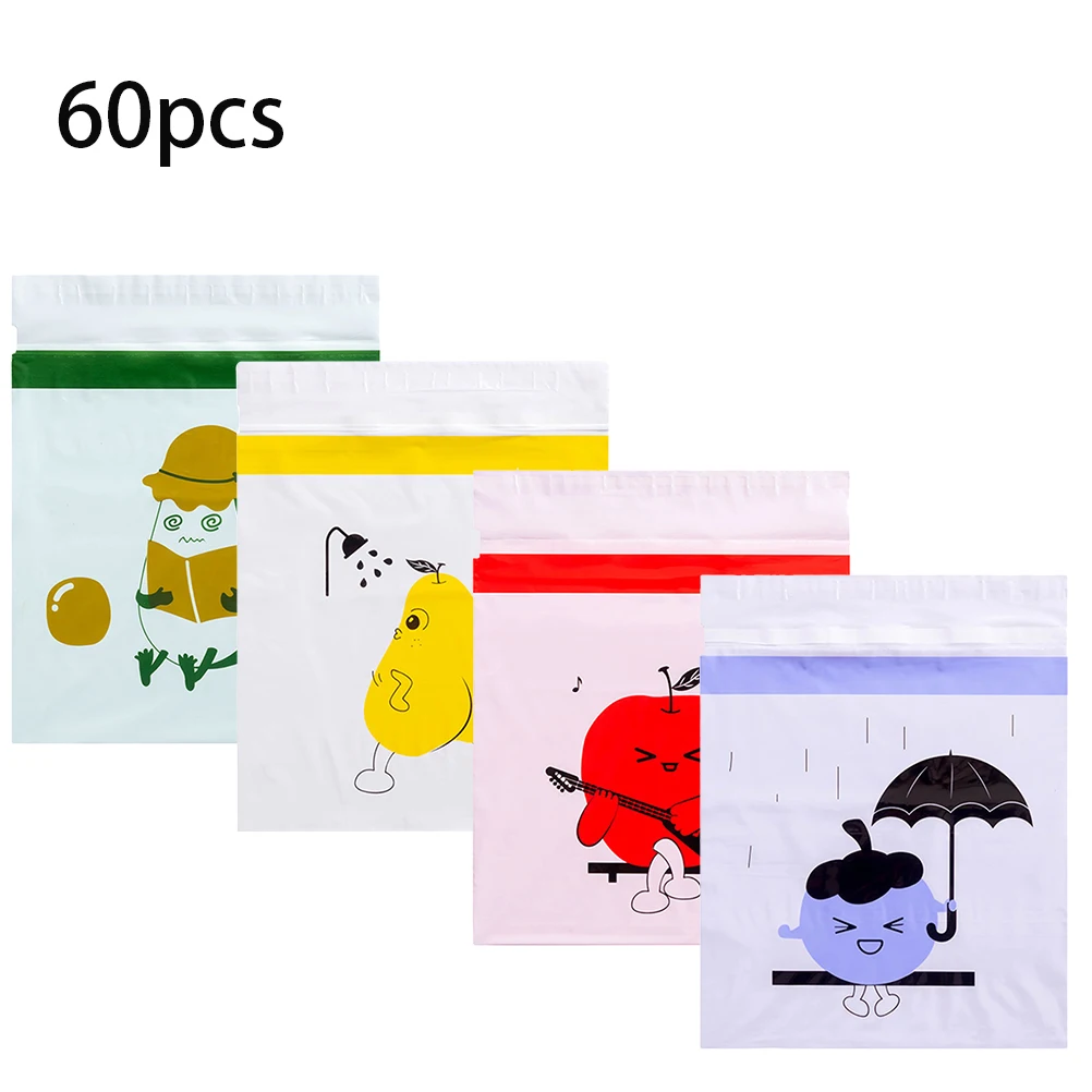 

60pcs Disposable trash bags home Self-Adhesive Trash Rubbish Bin Holder Garbage Storage Bag For Car kitchen plastic bags 31*25cm