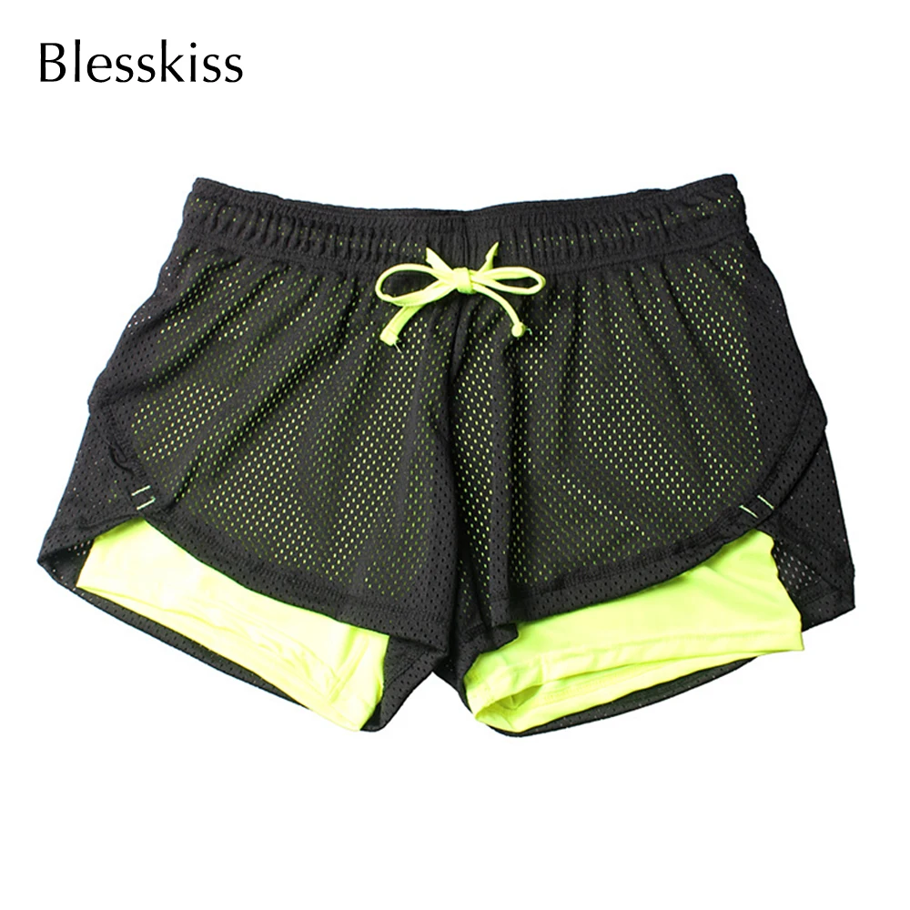 Blesskiss, женские шорты для йоги, Фитнес-топ, спандекс, неоновый, эластичный, Lulu, для бега, тренировки, короткие леггинсы для женщин, спортивные шорты для спортзала