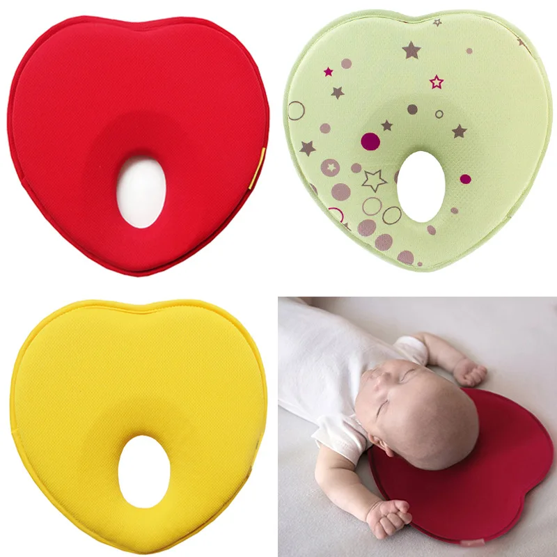 

0-6 Months-1 Year Old Four Seasons Infant Anti Roll Toddler Sleep Support Cartoon Pillow Shape Prevent Flat Head