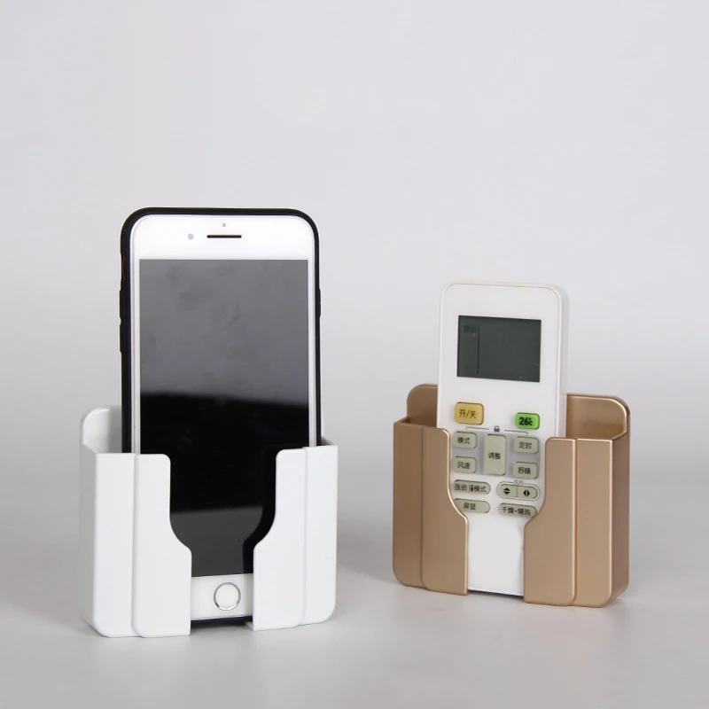 

New Practical Wall-mounted Mobile Phone Holder Wall Sticking Phone Holder Socket Paste Type Adhesive Charge Sopport Rack Shelf