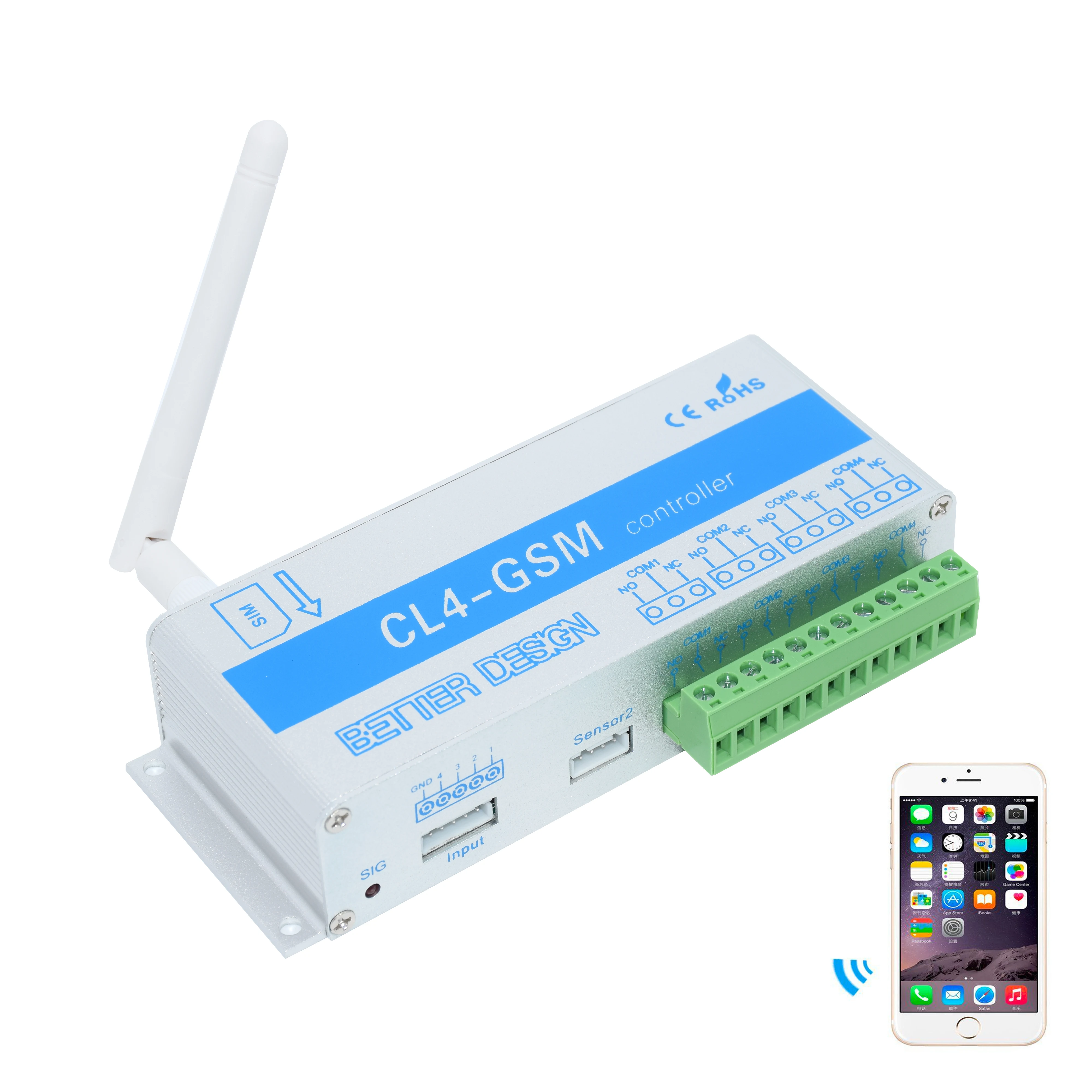 Дешевые CL4 GSM интеллигентая (ый) контроллер 4 полосная беспроводной приемник &