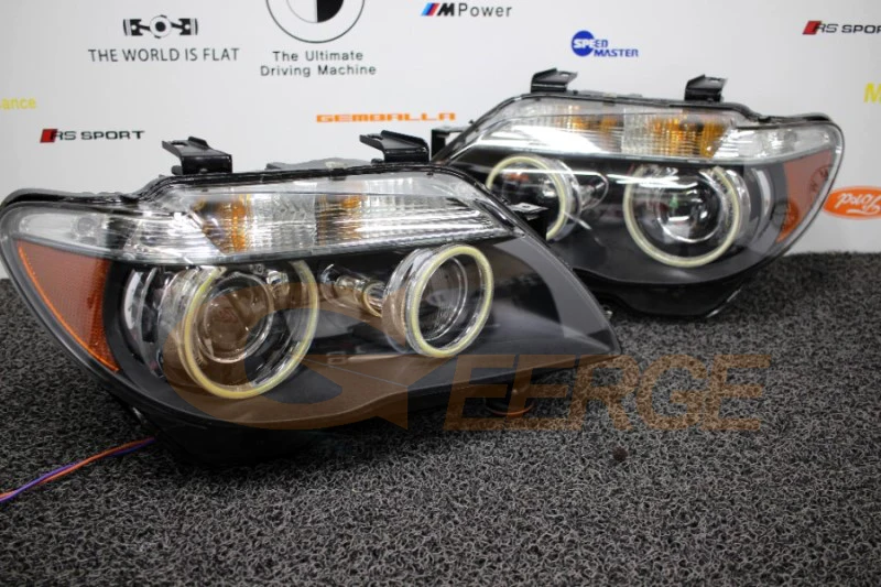 Ультра яркий COB led Ангельские Глазки halo кольца Дневной светильник для BMW E66 E65 Facelift
