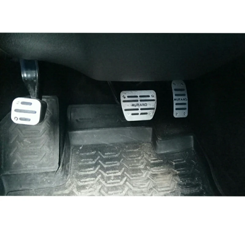 Алюминиевый педаль акселератора газа Тормозная колодка протектор Наклейка для