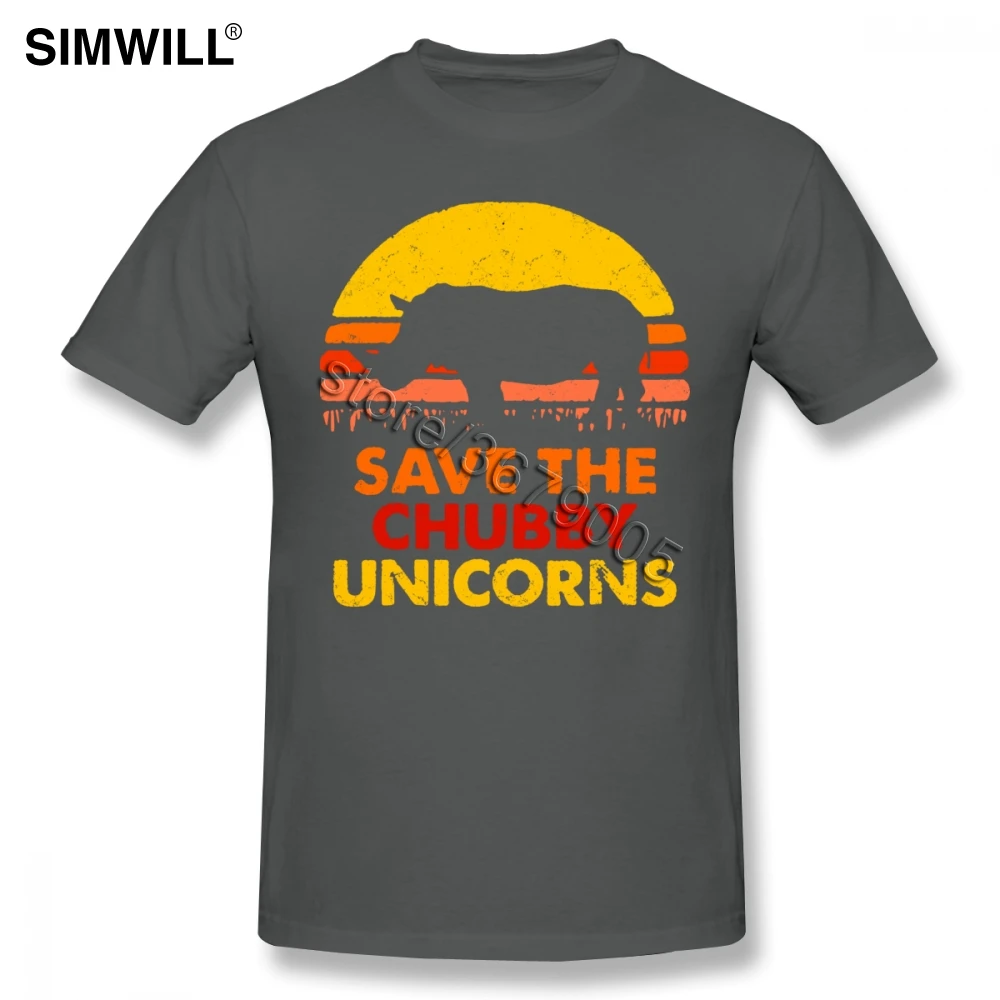Distressed Save The Chubby Unicorns футболки винтажные мужские с короткими рукавами и круглым