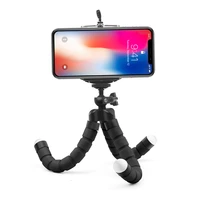 mini flexible sponge octopus tripod bracket for iphone samsung xiaomi huawei mobile phone smartphone tripod for gopro 8 7 camera