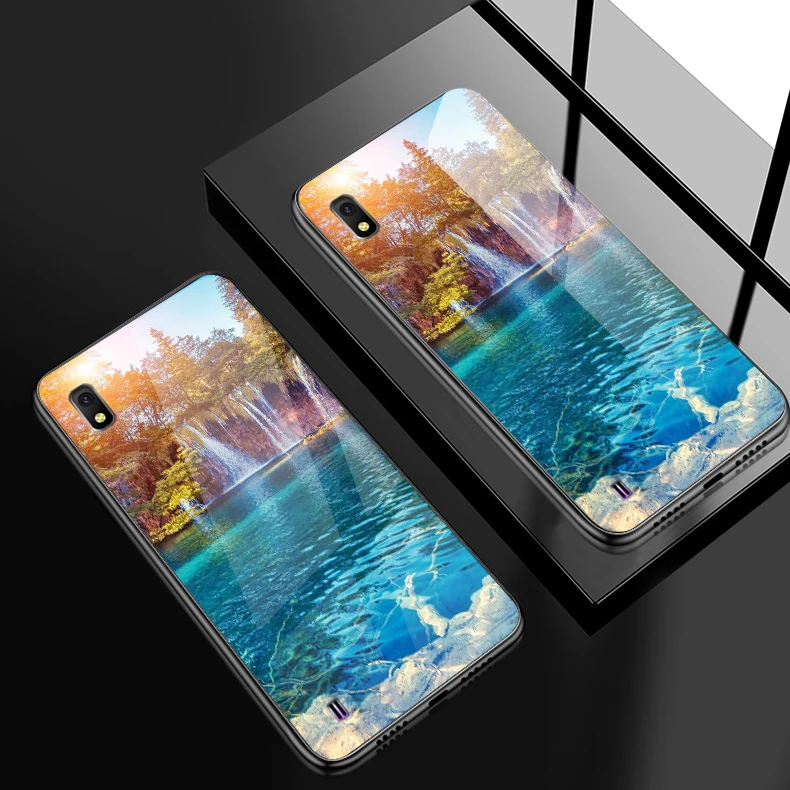 H121 Для samsung Galaxy J4Plus M10 M20 M30 Note9 закаленное Стекло чехол A10 A20 A30 A40 A50 A6S A70 A8S A80 A90 противоударный чехол-держатель - Цвет: H121