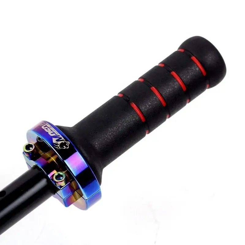 

High Quality CNC Aluminum Color Titanium Alloy Rubber 22mm Handle Grips for Motorcycle and E-bikes