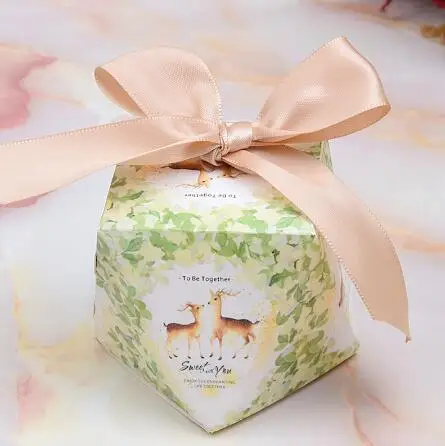 Подарочная коробка для конфет в форме бриллианта свадебной упаковки сладостей