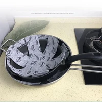 12pcs placemat non stick protection pad pan bottom heat insulation easy to clean felt pan pad for table mat pots pans separator