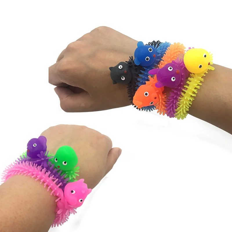 

Worm Noodle Stretch String Tpr Rope Anti Stress Fidget Toys String Fidget Autism Vent Toy for Adults Kids Children Random Color