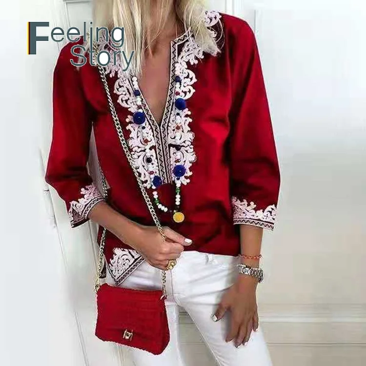 Boho Туника женские большие размеры Повседневное дамы Для женщин s летние топы и