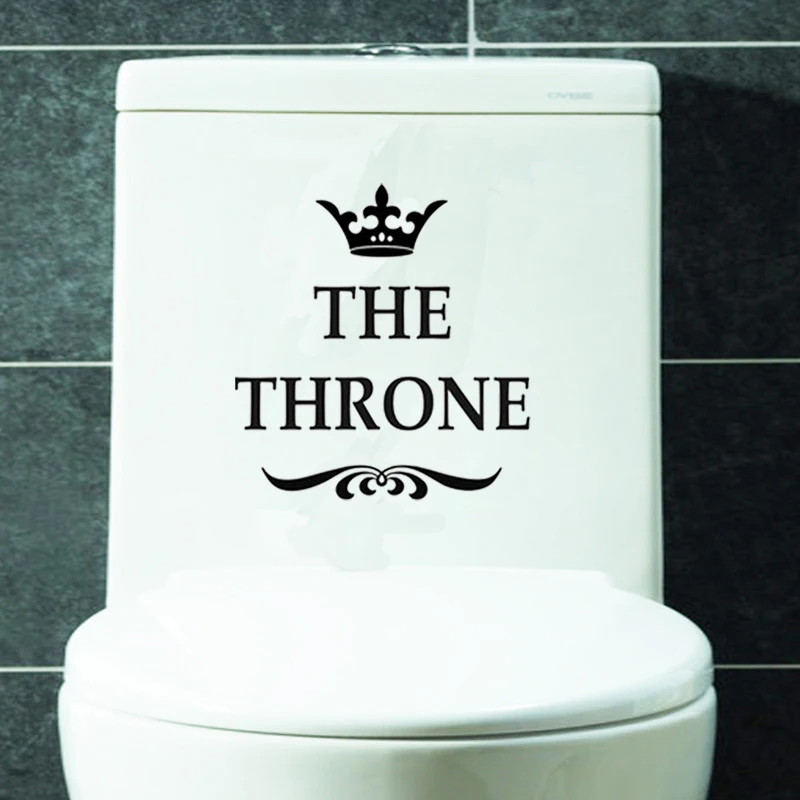 

Creative THE THRONE Funny Car Stickers Automobiles Exterior Accessories Vinyl Decals for Bmw Audi Ford Honda Window Toilet Wall