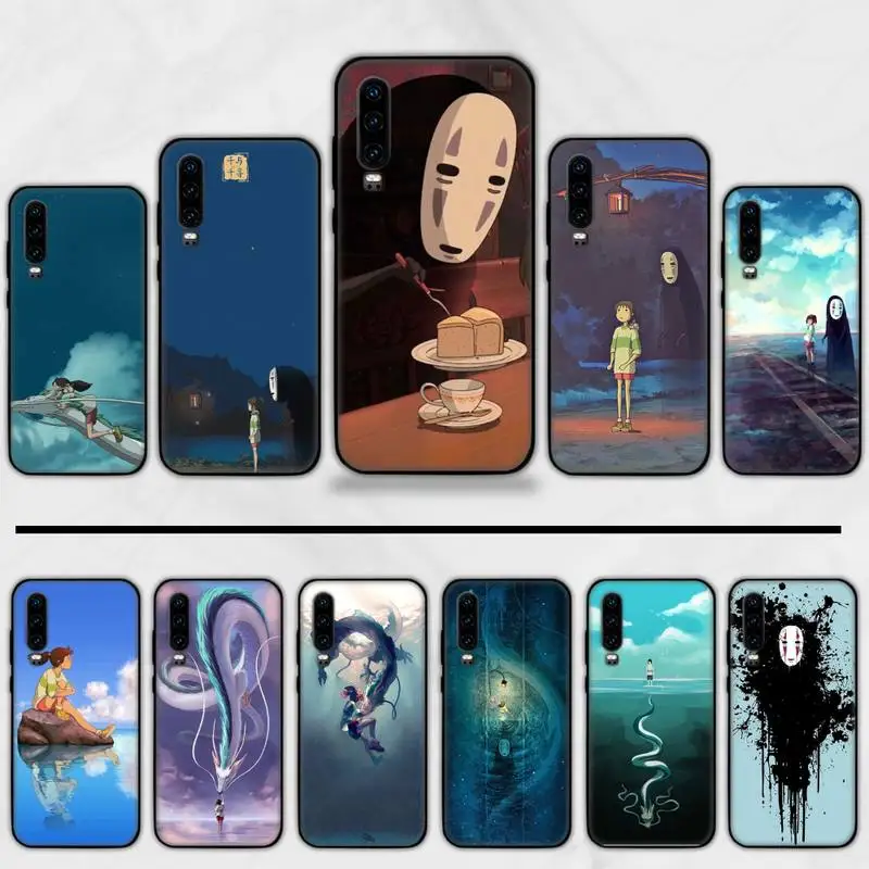 

anime Totoro Spirited Away Phone Case For Huawei honor Mate P 9 10 20 30 40 Pro 10i 7 8 a x Lite nova 5t