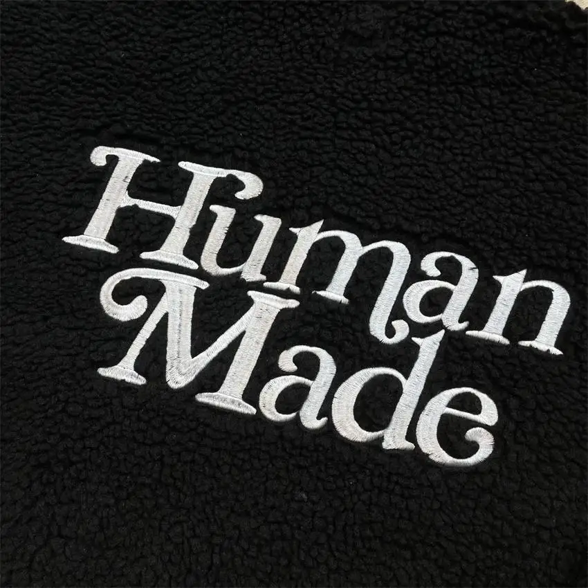 

Human Made Lambswool Jacket Men Clothing Fashion Autumn Winter Woman Windbreaker Clothes Trench Coat Japanese Streetwear Punk