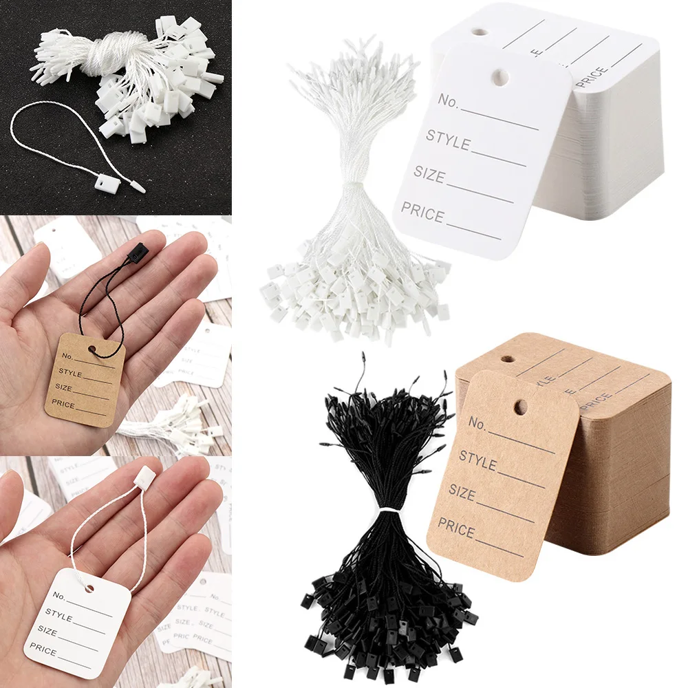 500/1000 шт черная белая бумажная карточка одежда красная хлопковая папа