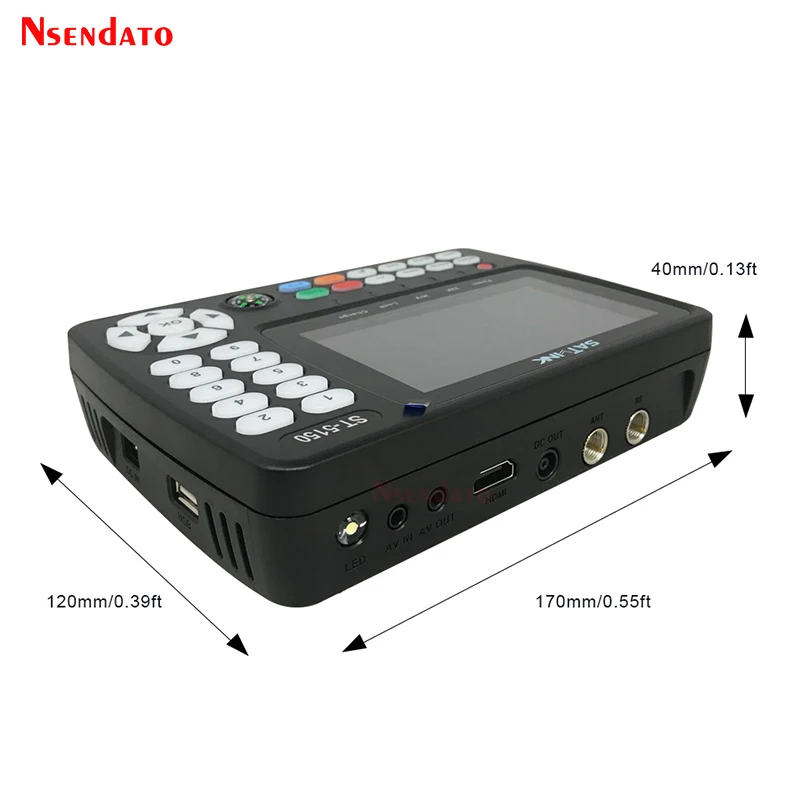Спутниковый искатель SATLINK ST-5150 DVB-S2/T2/C COMBO HD измеритель H.265 HEVC MPEG-4 QPSK 8PSK 16apsk 4 3 дюйма