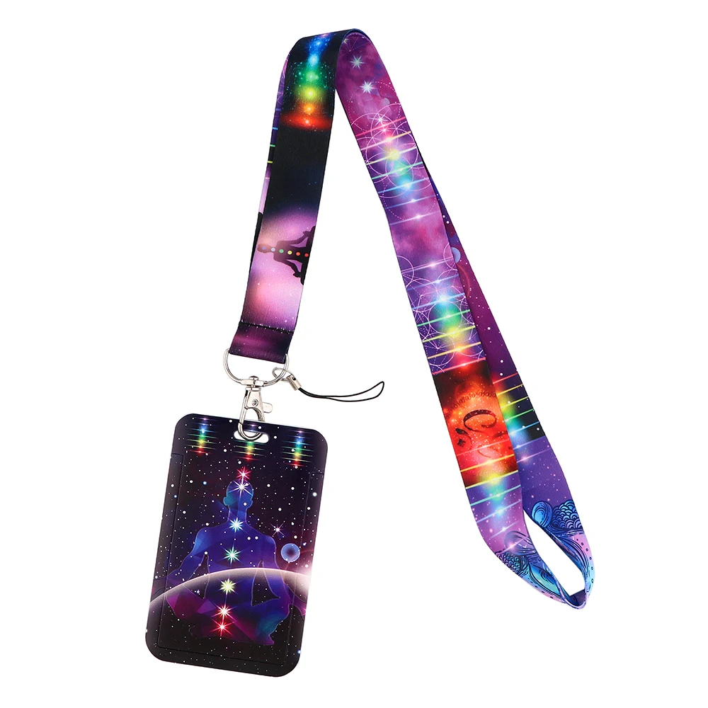 

BG1382 Yoga Fashion Lanyard Key Ring Holder Cartoon Neck Straps Key Chain Phone Hanging Rope Lariat Lanyards
