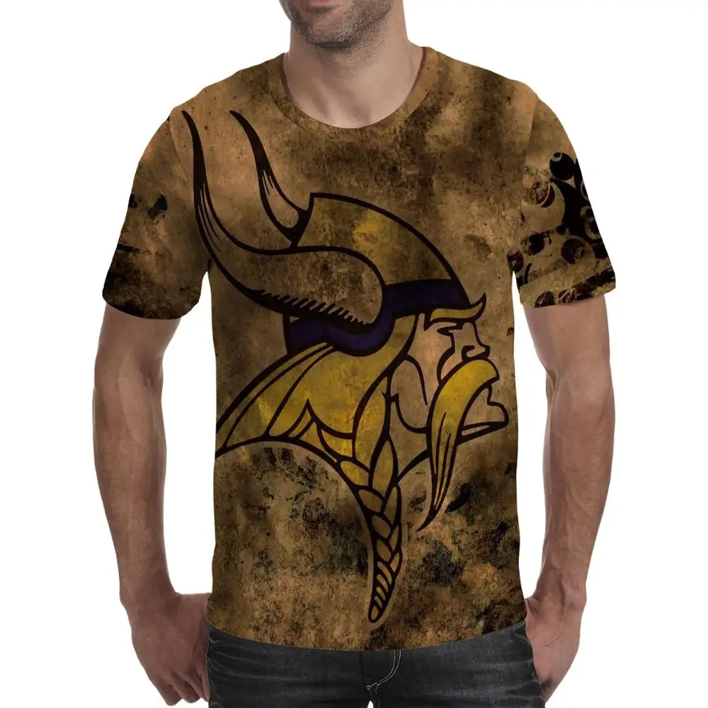 Мужская футболка с объемным принтом в виде медведя мерной татуировкой модная