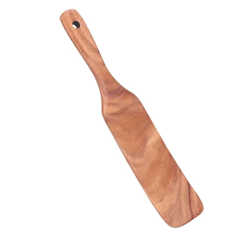 Деревянная лопатка с антипригарным покрытием коричневого цвета для семьи