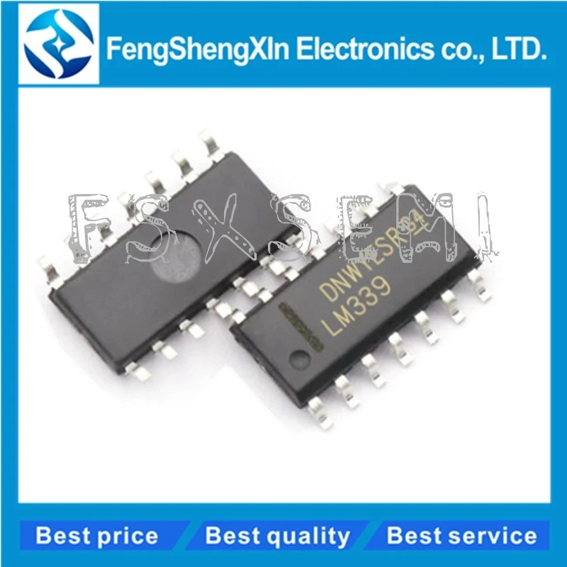 10 шт./Лот Новый LM339 LM339N DIP 14 LM339DR SOP низкомощный низкоофсетный четырехъядерный