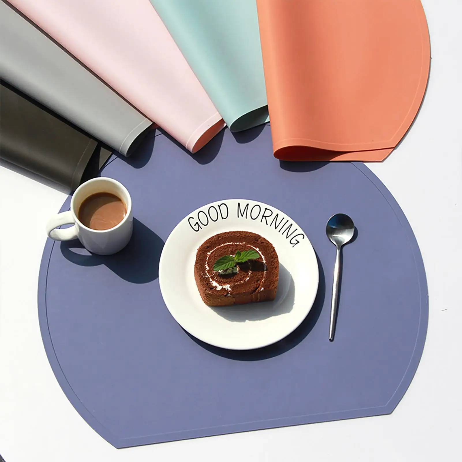 

Силиконовый Водонепроницаемая салфетка термоизоляционный Противоскользящий моющийся коврик для посуды для кухни, столовой, аксессуары