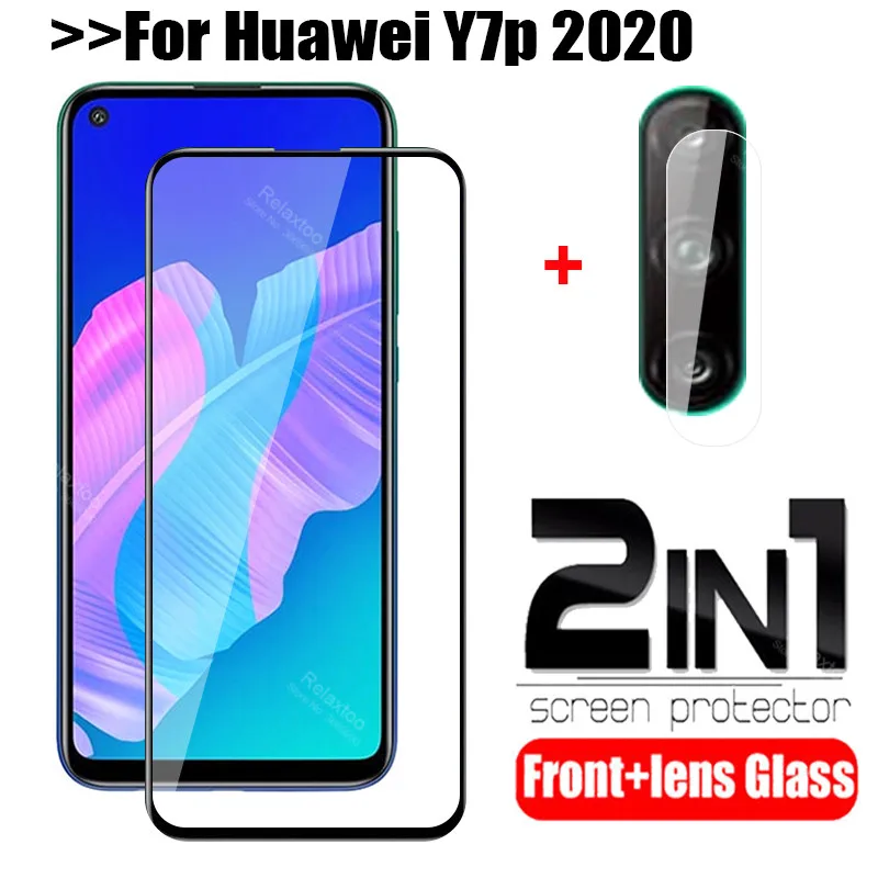 2 в 1 закаленное стекло для объектива камеры huawei y7p y 7 p y7 huaway7p 6 39 дюймов Защитная