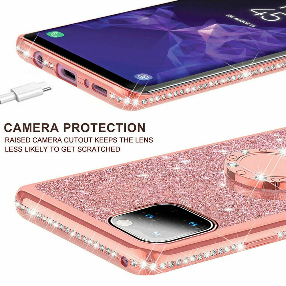 Гибридный 6D Блестящий искристый блестящий чехол для iPhone 11 Pro Max 2019 силиконовый Xs XR