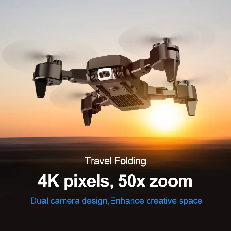 FPV mini drone 4K с двойной камерой hd quadcopter gesture control 50X zoom RC dron игрушки для подарка VS M69 XS809HW