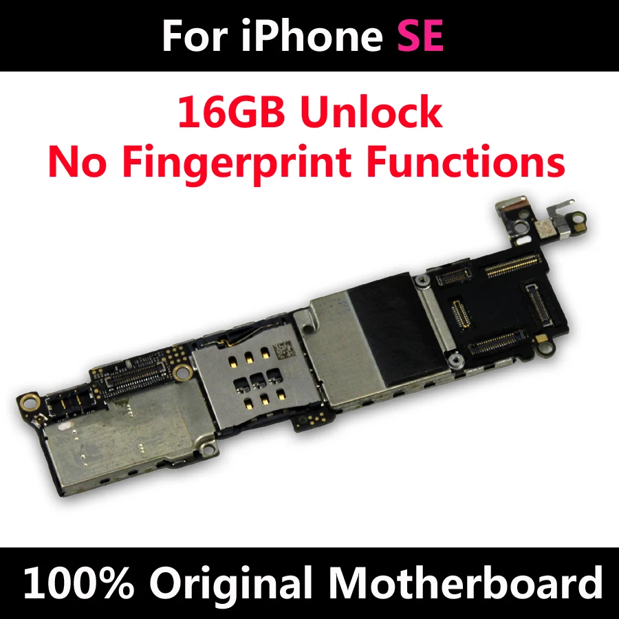Разблокированная материнская плата для iPhone SE без Touch ID 5 5SE логическая официальная