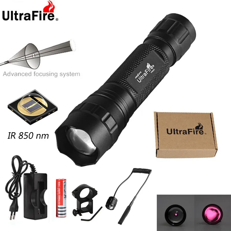 Охотничий фонарь UltraFire Профессиональный тактический водонепроницаемый уличный