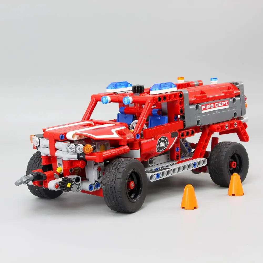 Техническая серия набор бортовых кирпичи для тележки совместимый с Lepining 8109