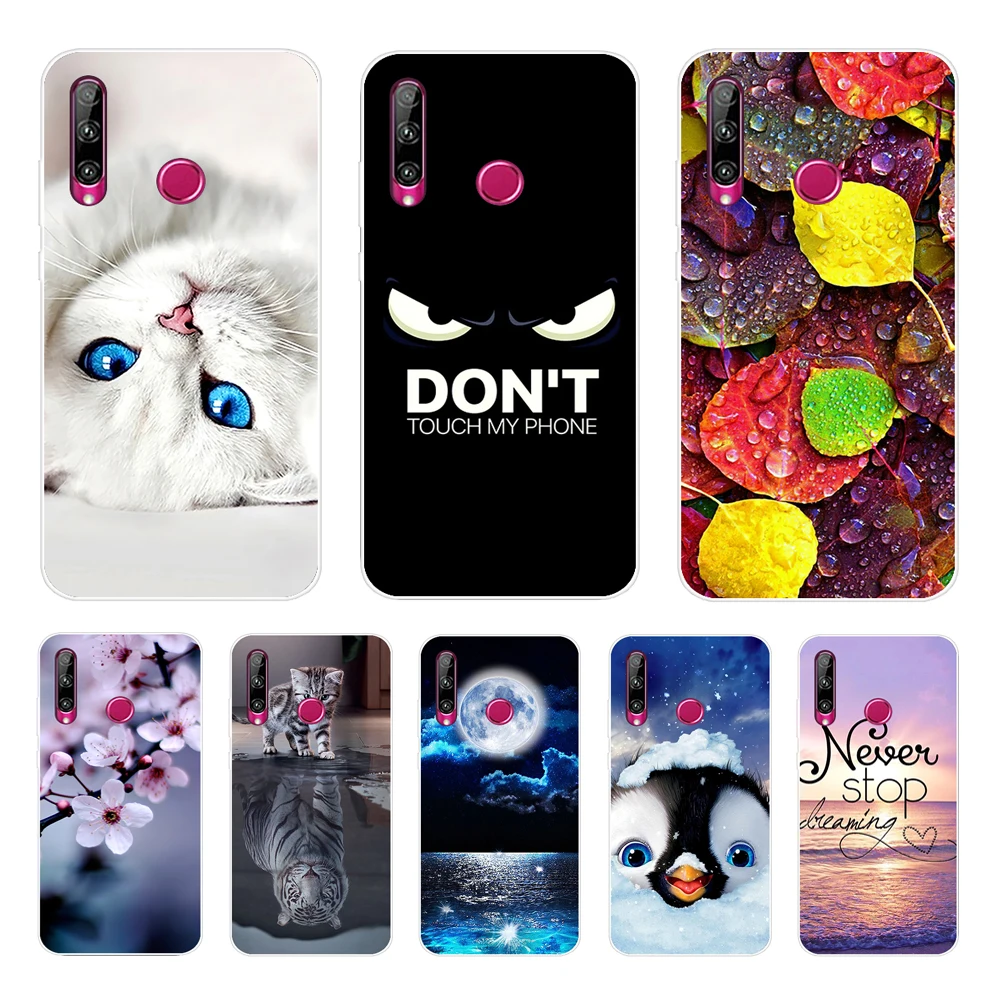 Чехол для Huawei Honor 10 Lite силиконовый мягкий чехол с волком и львом Honor10 10i 20e черный