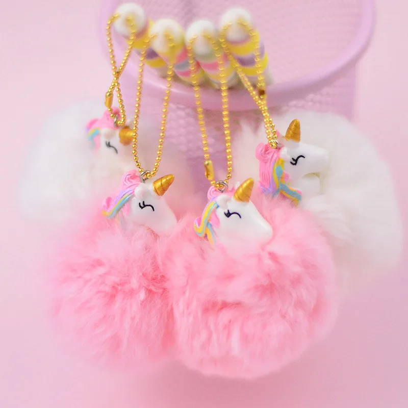 Новые гелевые ручки с единорогом плюшевый шар единорог искусственная подвеска