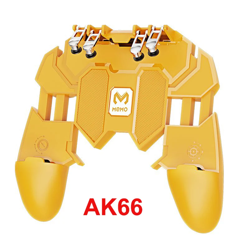 Цвет: желтый Новое поступление AK77 для PUBG Helper мобильный телефон Gamepade ручка радиатора Вентилятор с водяным охлаждением шесть пальцев ручка PUGB power Bank - Цвет: Цвет: желтый