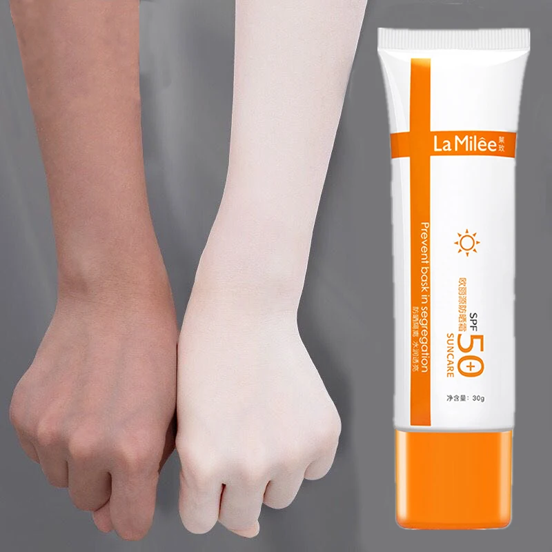 

SPF50+ Sunscreen Cream Waterproof Sunblock Foundation Whitening Isolation Moisturizing Oil Control Facial Body Skin Care Cream
