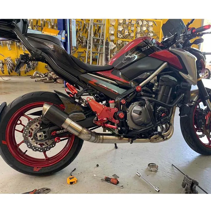 

Motorcycle Exhaust System Header Link Connecting Pipe Muffler Escape Silencer Tip Whole Set Full Pipe for Kawasaki Z900