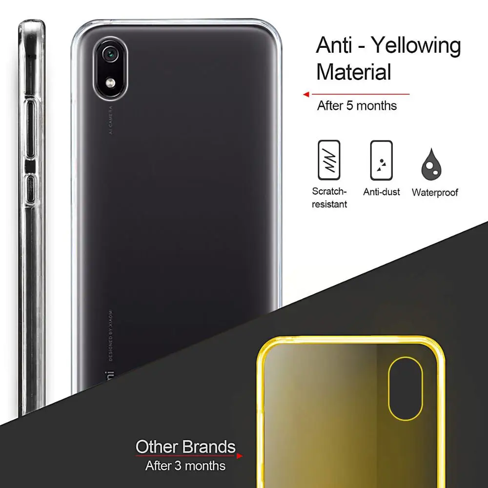 Чехол для Xiaomi Redmi Note 11 9 8T 10 Pro 7 7A 9T 4X Mi 8 POCO M3 X3 двухсторонний силиконовый прозрачный