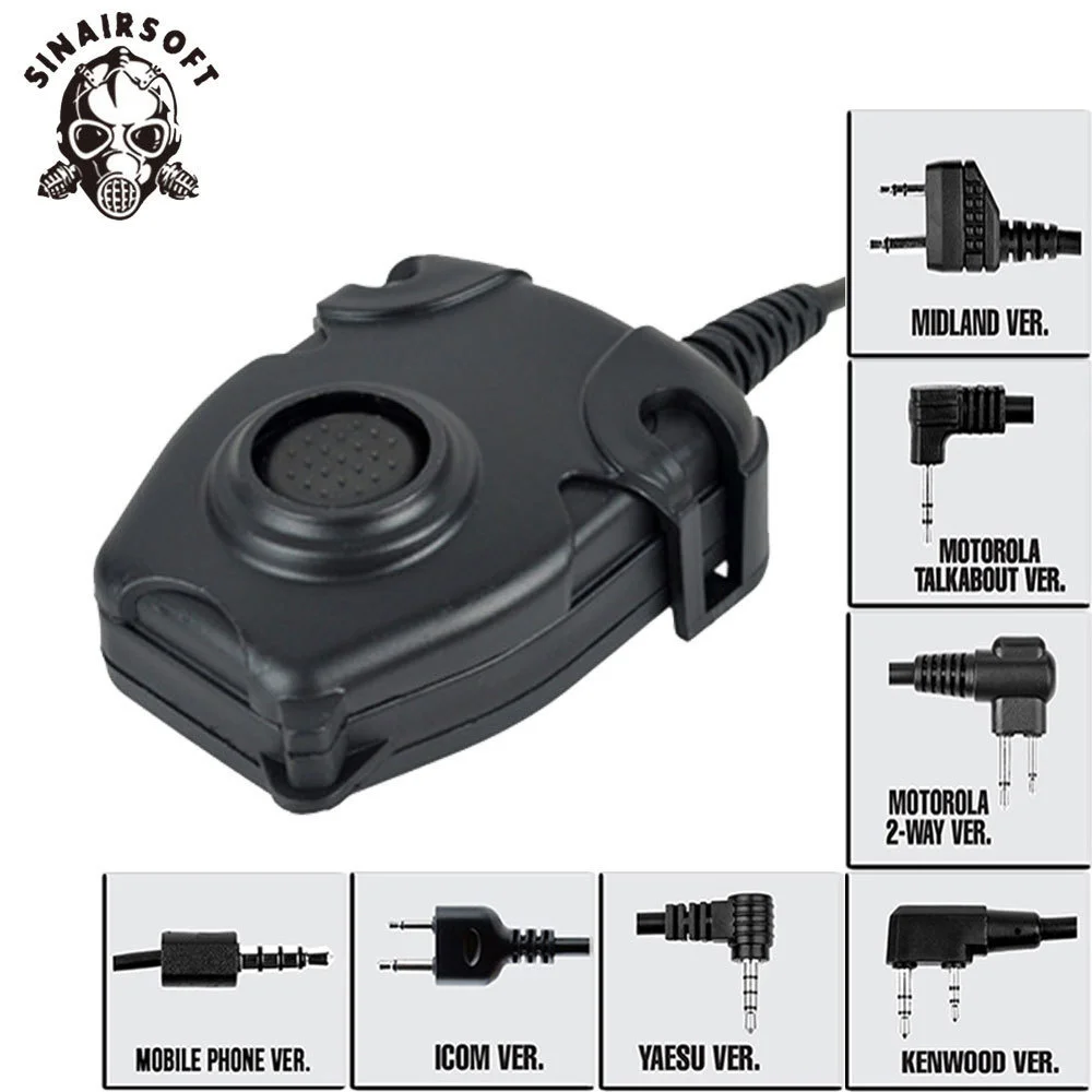 

Z-tactical Tactical Z112 Military PTT Adapter For Motolora Talkabout/ 2-way/Kenwood/ICOM/Yaesu/Midland Airsoft Paintball
