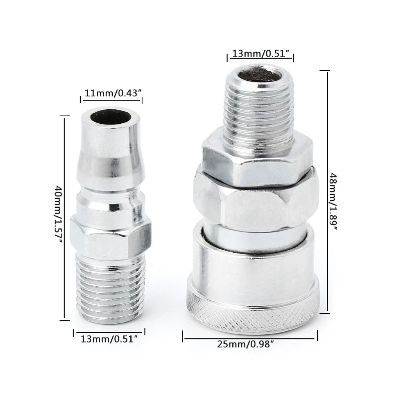 2 шт. пневматические детали евро воздушный шланг коннектор компрессора